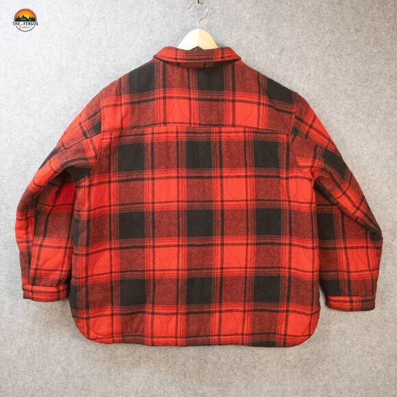 Maurices Button-Up Jacket Red Black Plaid Fleece Lined Shacket Plus Women's 2XL - Picture 3 of 10